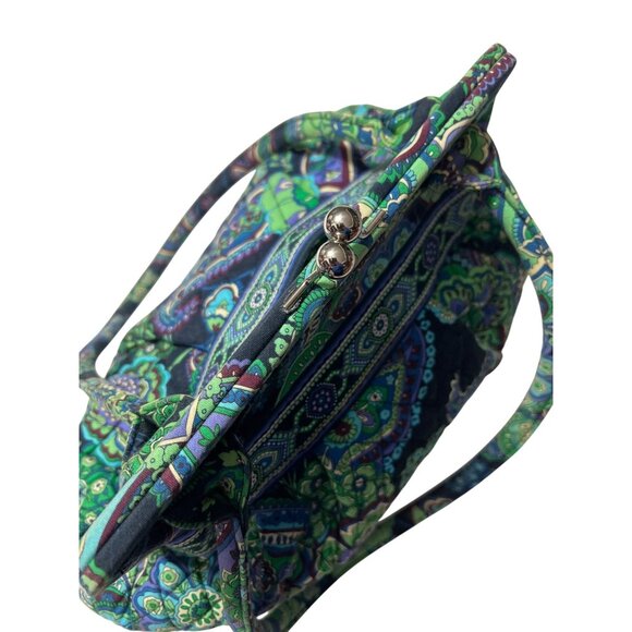 Vera Bradley Blue Rhapsody Kiss Lock Shoulder Bag - Picture 2 of 10